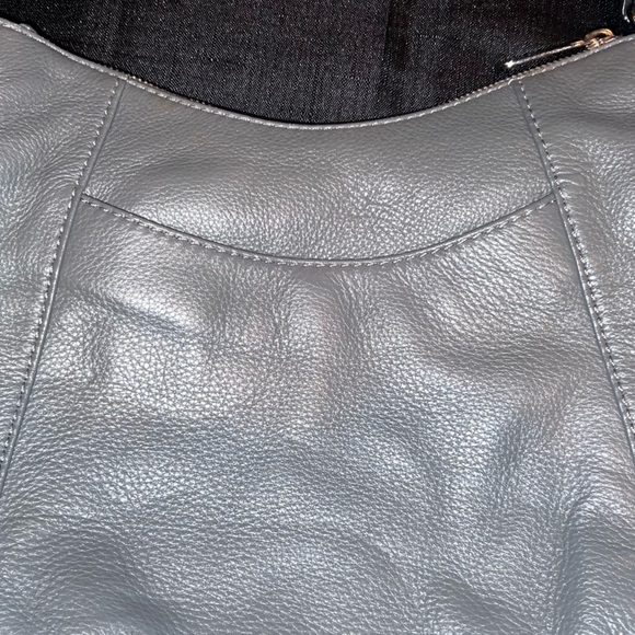 MK Michael Kors Fulton Leather Messenger Crossbody Bag in Grey - Picture 6 of 8